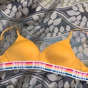 PINK Victoria’s Secret Rainbow Striped Bra